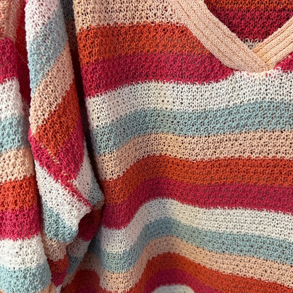 POL Multicolor Striped Women's Knitted Sweater Small - Picture 4 of 7